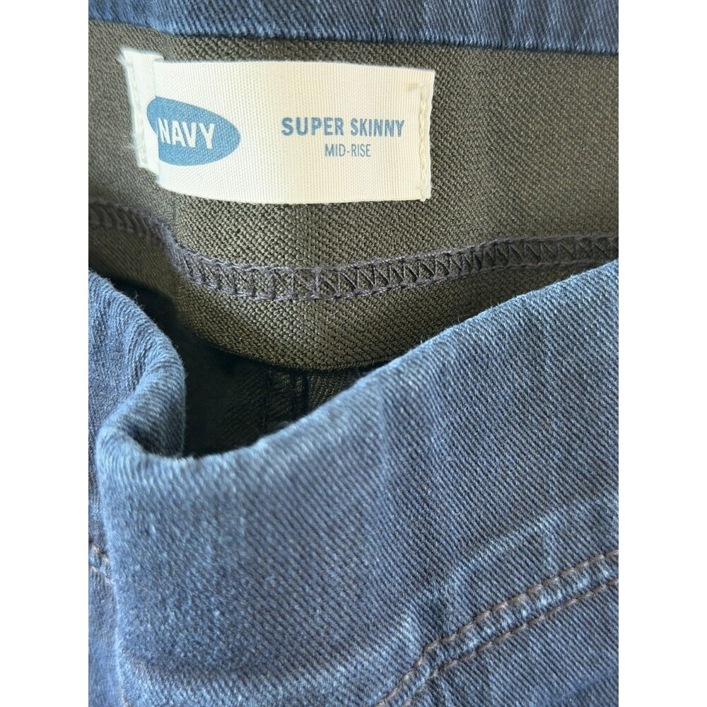 NWT Old Navy Rockstar high rise super skinny pull on jeans womens PLUS 16 Blue - Picture 4 of 4